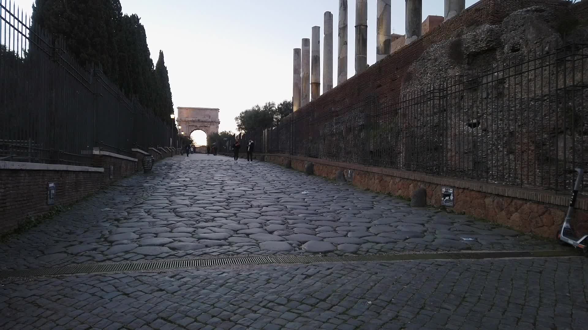 Colosseum deserted due to Covid-19 pandemic