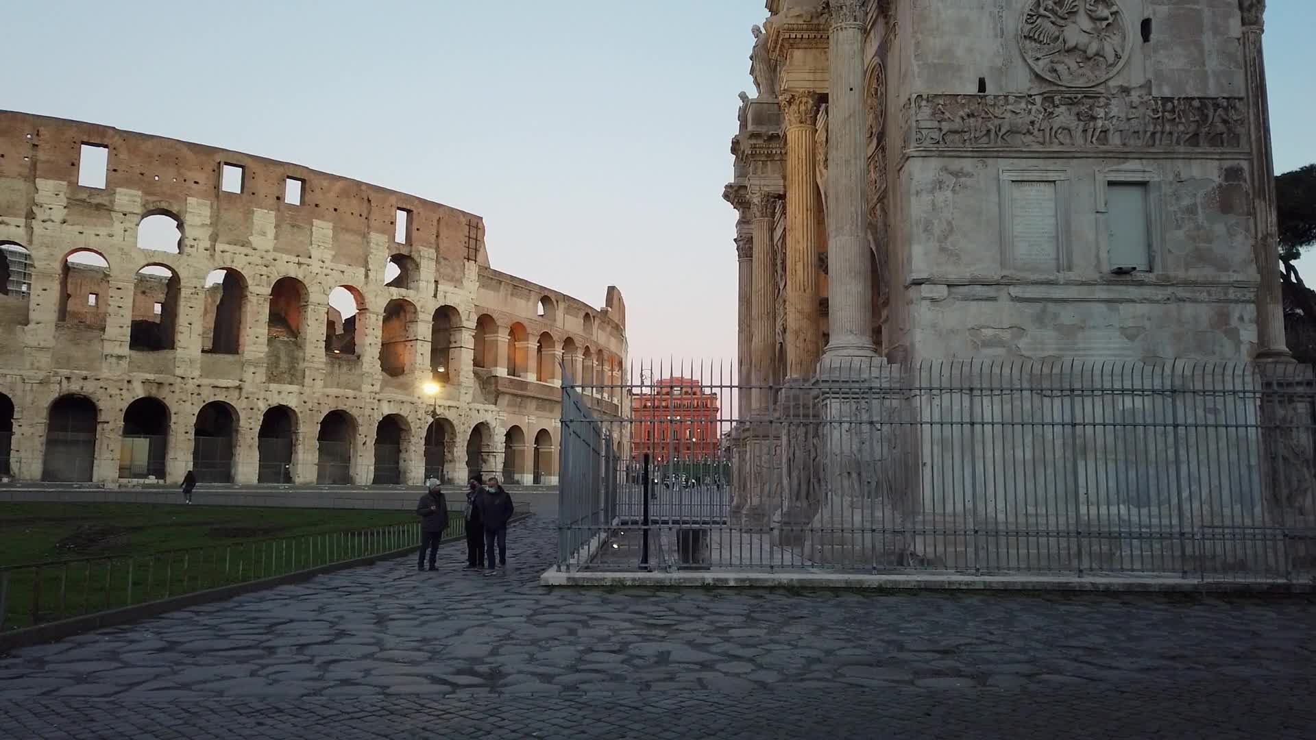 Colosseum deserted due to Covid-19 pandemic