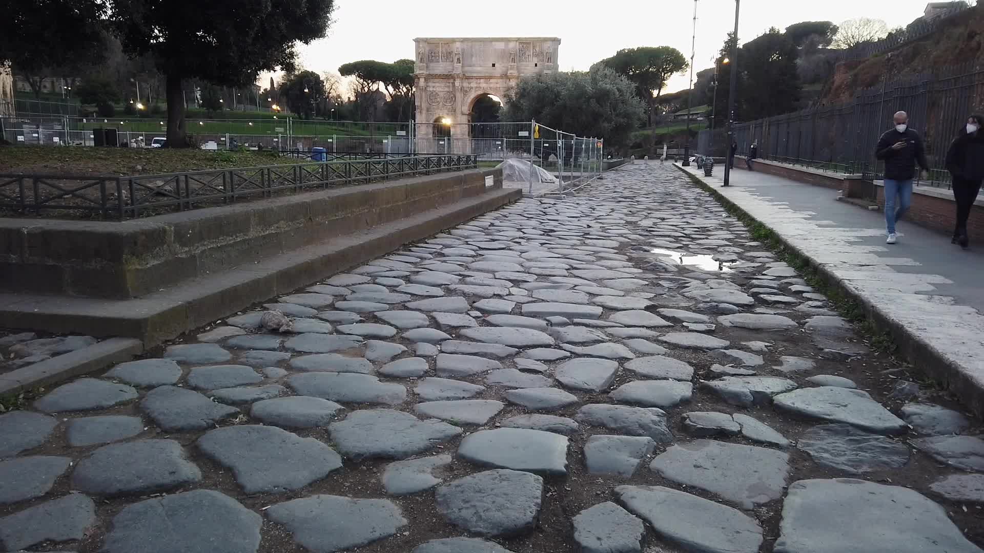 Colosseum deserted due to Covid-19 pandemic