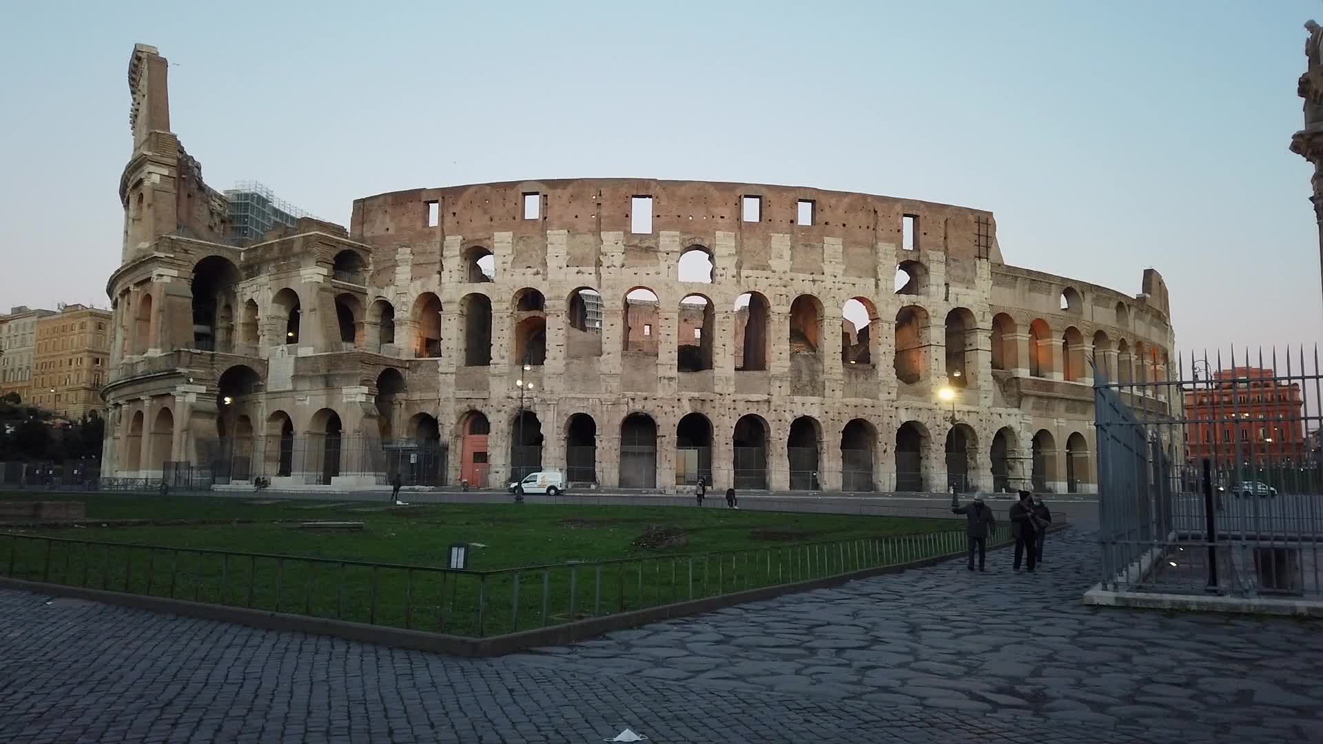 Colosseum deserted due to Covid-19 pandemic