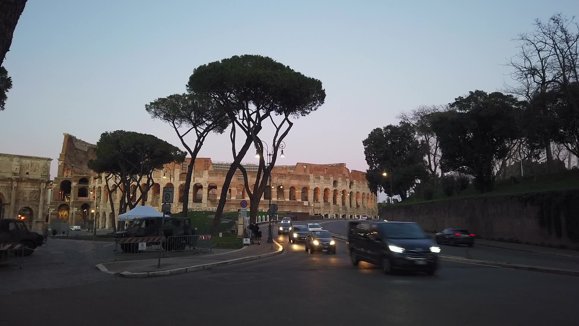 Colosseum deserted due to Covid-19 pandemic