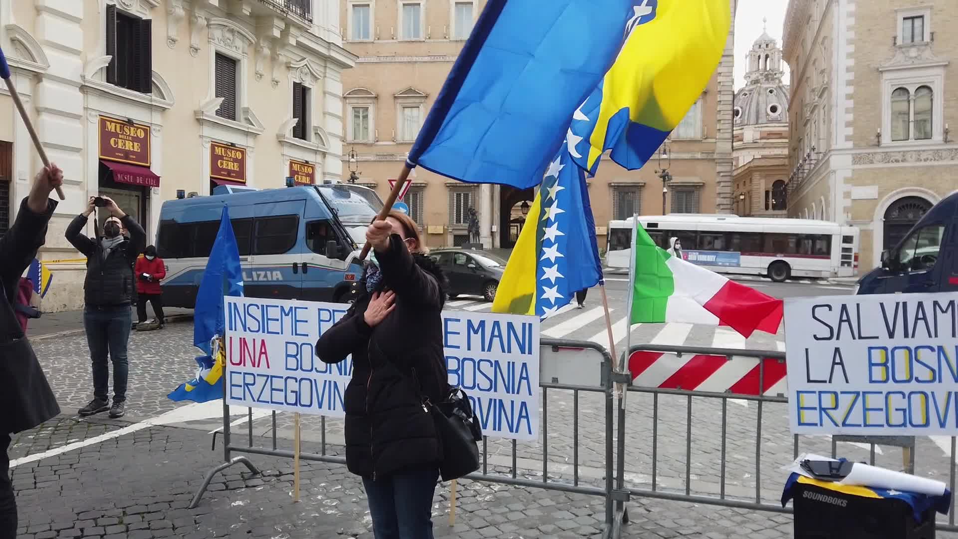"Save Bosnia and Herzegovina" rally in Rome, Italy
