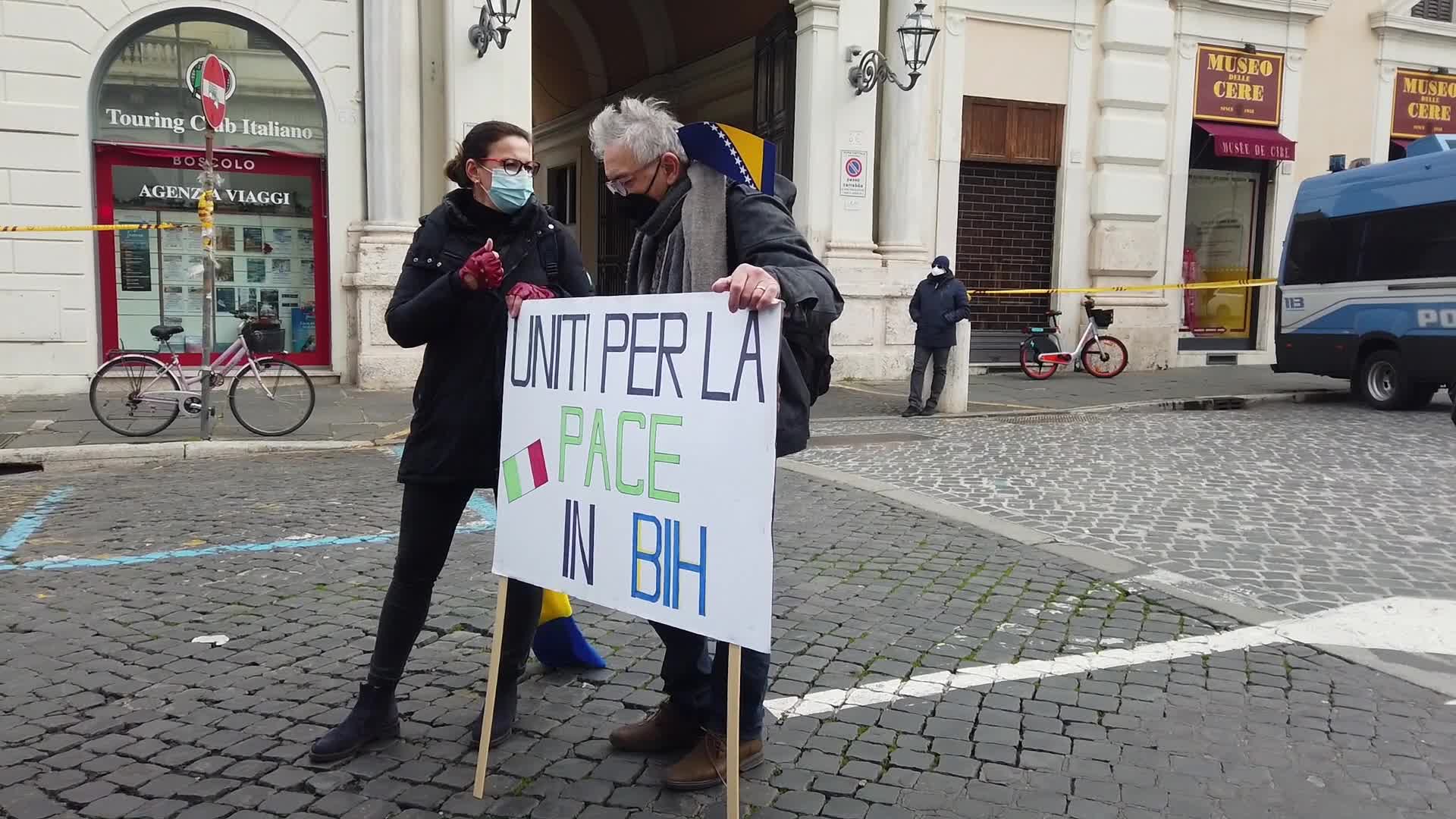 "Save Bosnia and Herzegovina" rally in Rome, Italy