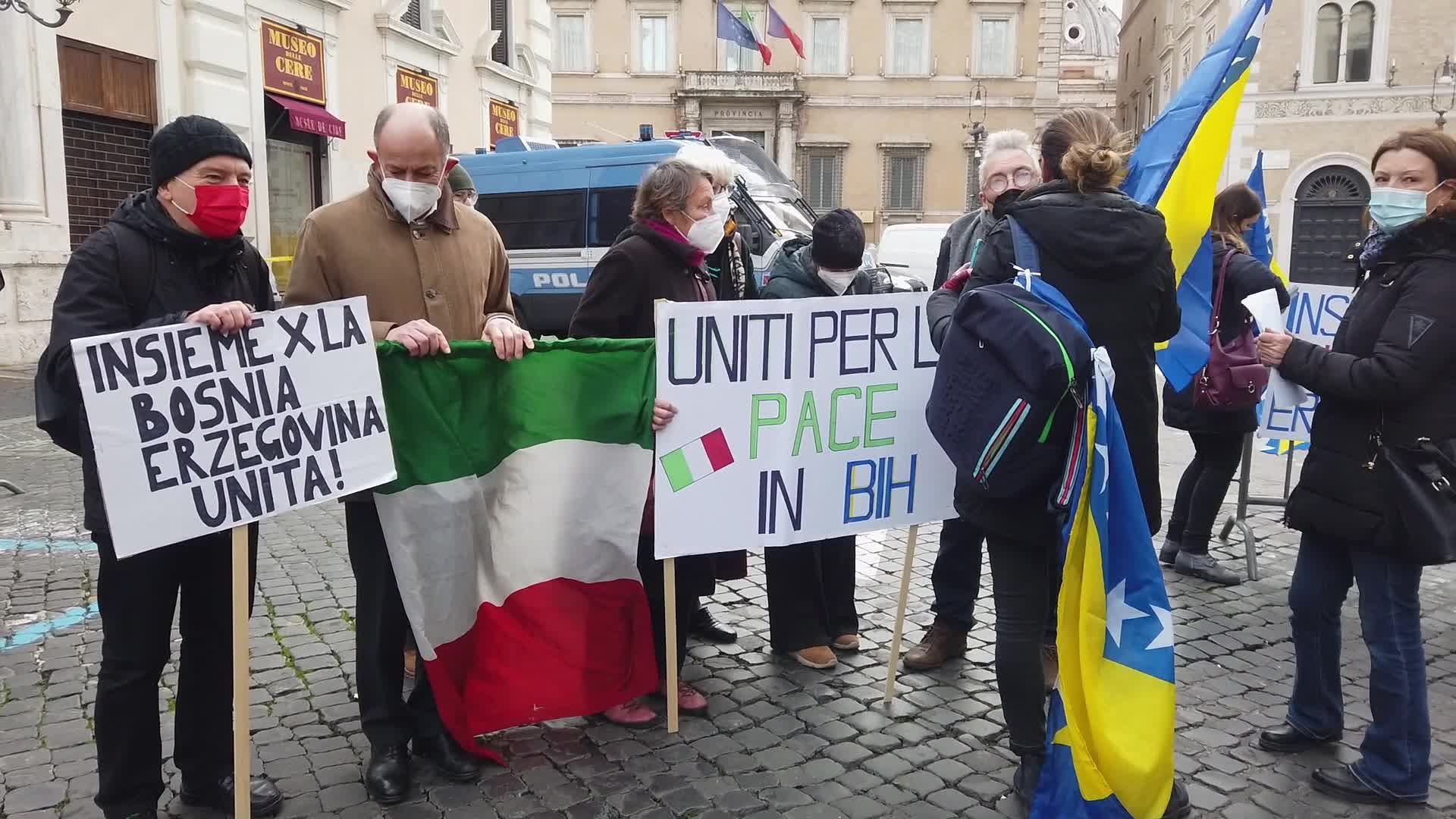 "Save Bosnia and Herzegovina" rally in Rome, Italy