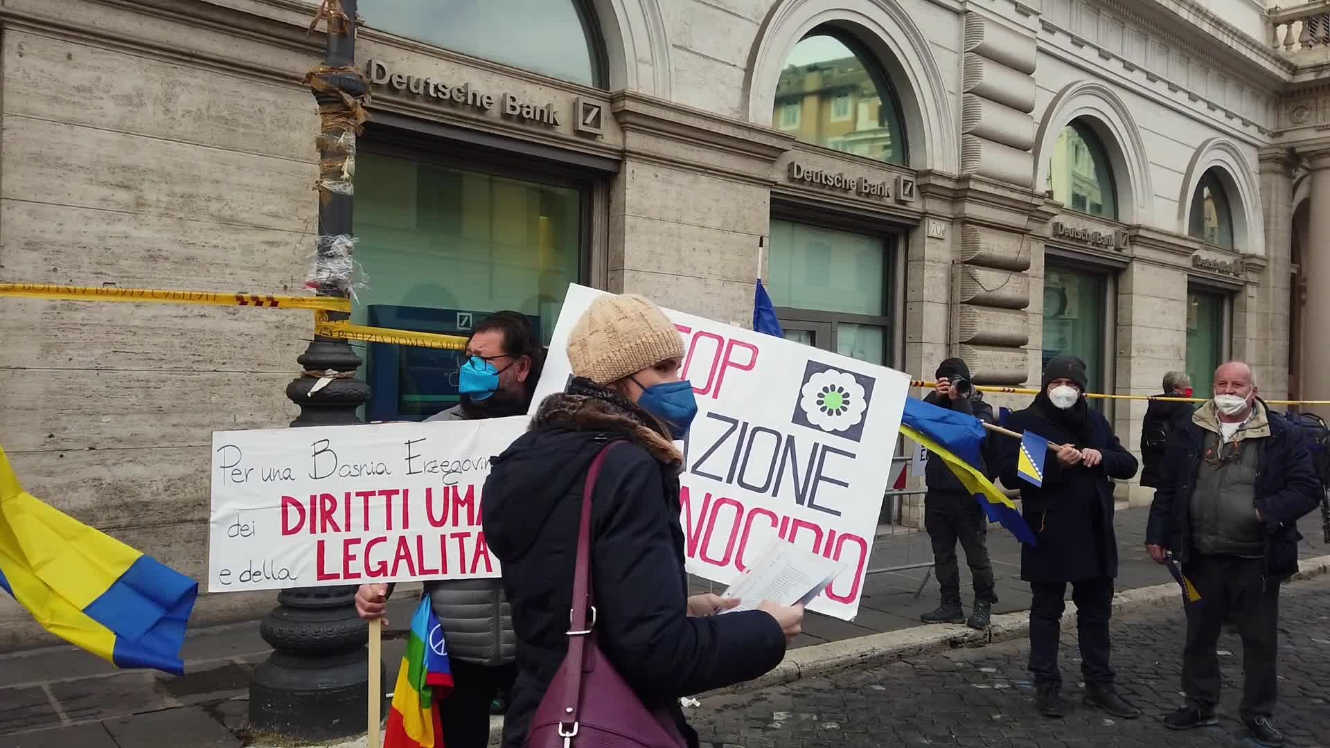 "Save Bosnia and Herzegovina" rally in Rome, Italy