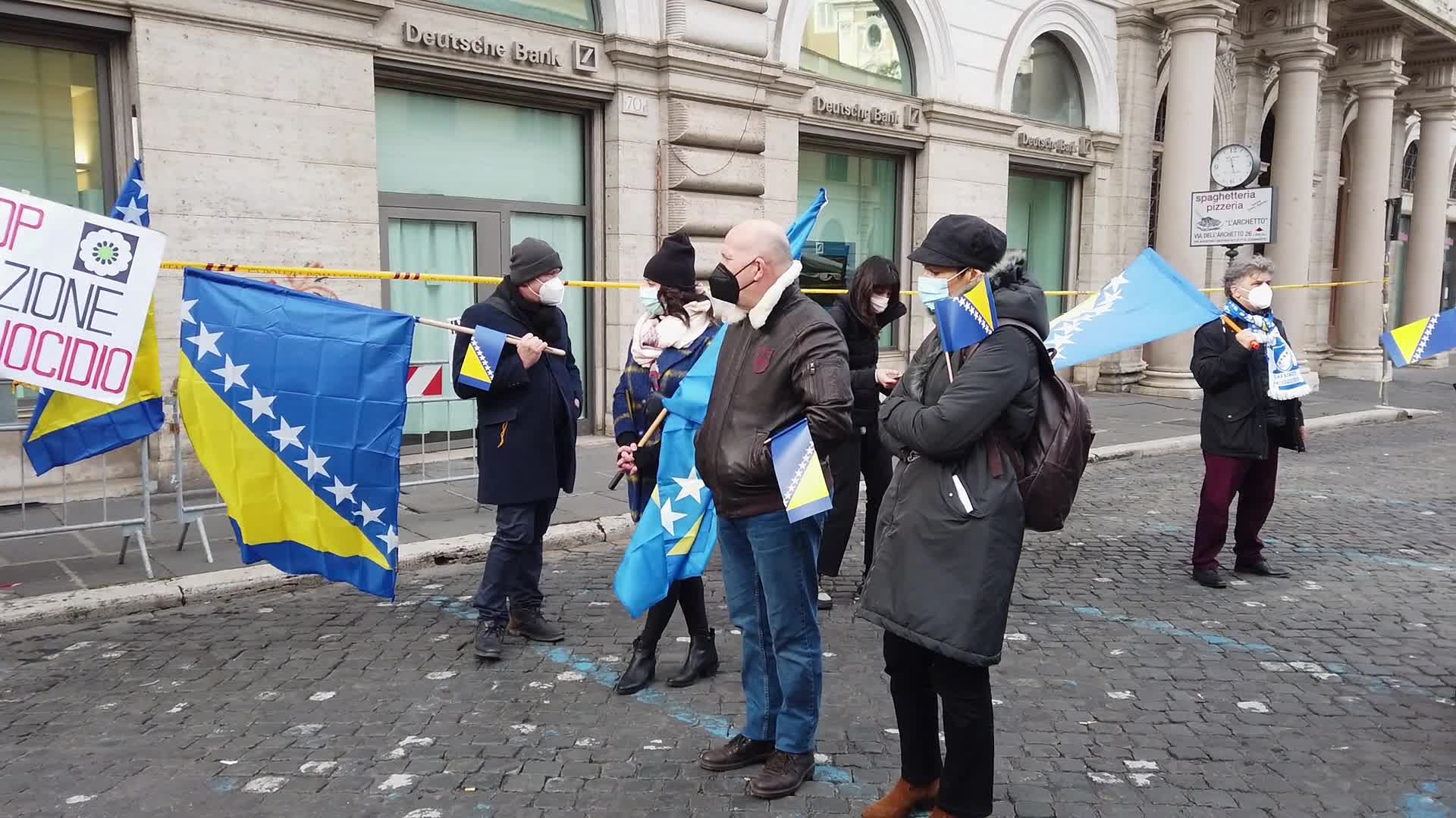 "Save Bosnia and Herzegovina" rally in Rome, Italy