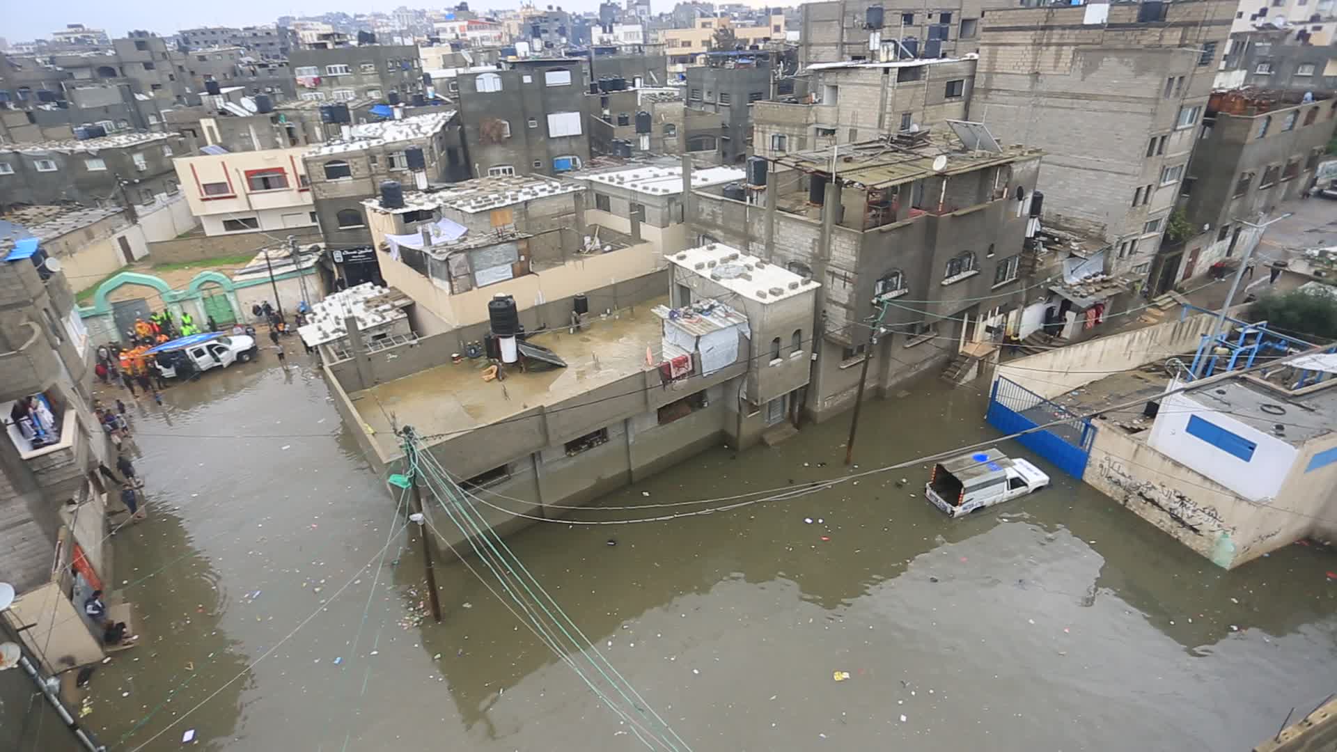 Heavy rain in Gaza