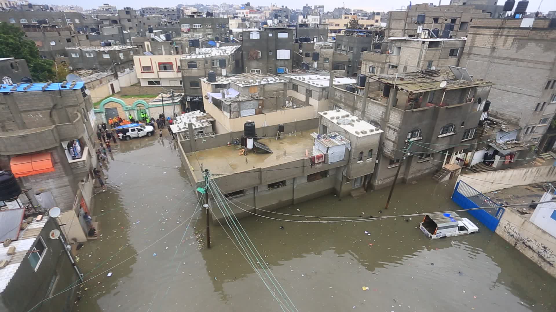Heavy rain in Gaza