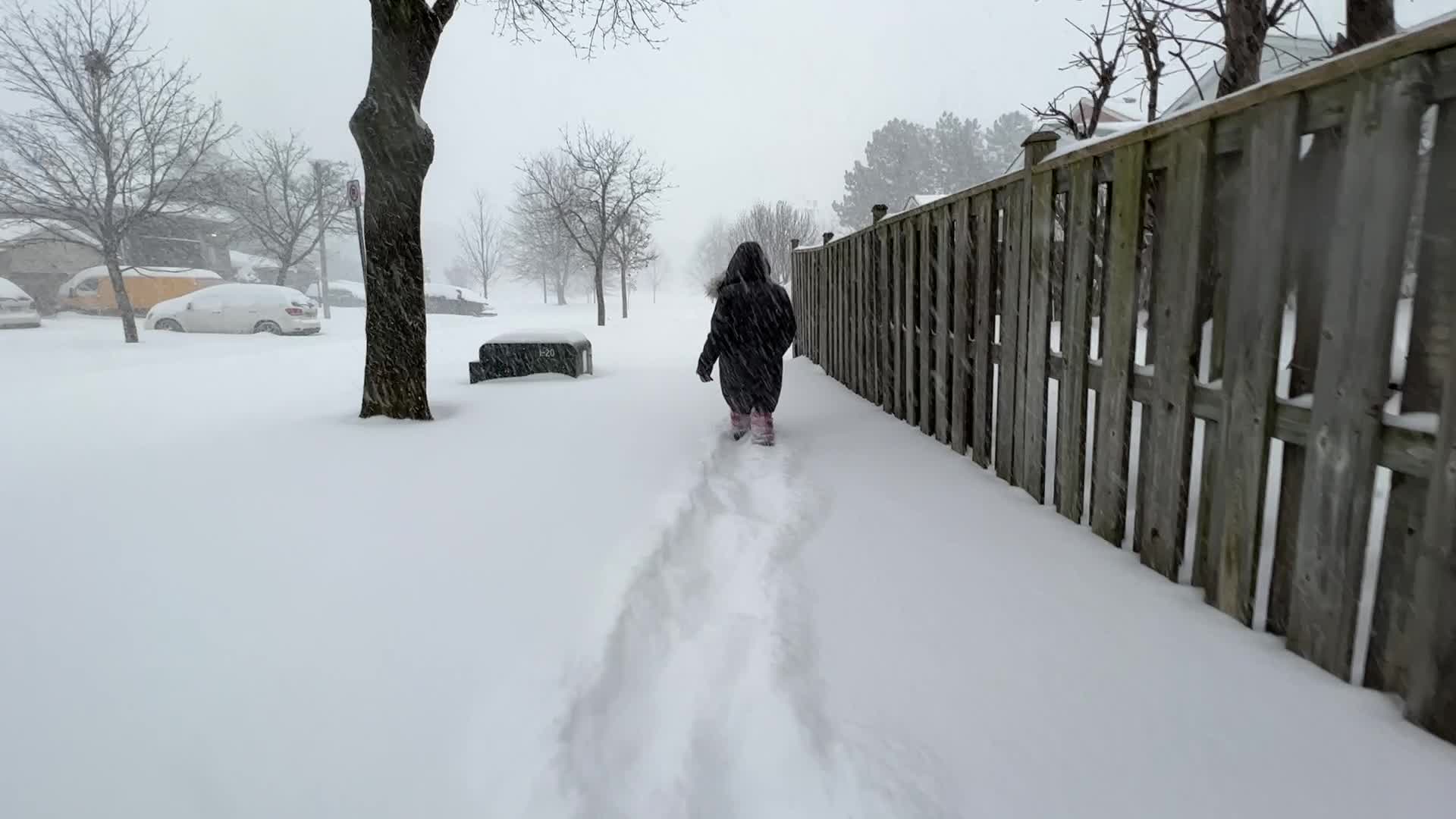 Toronto gets hit by historic massive winter snowstorm