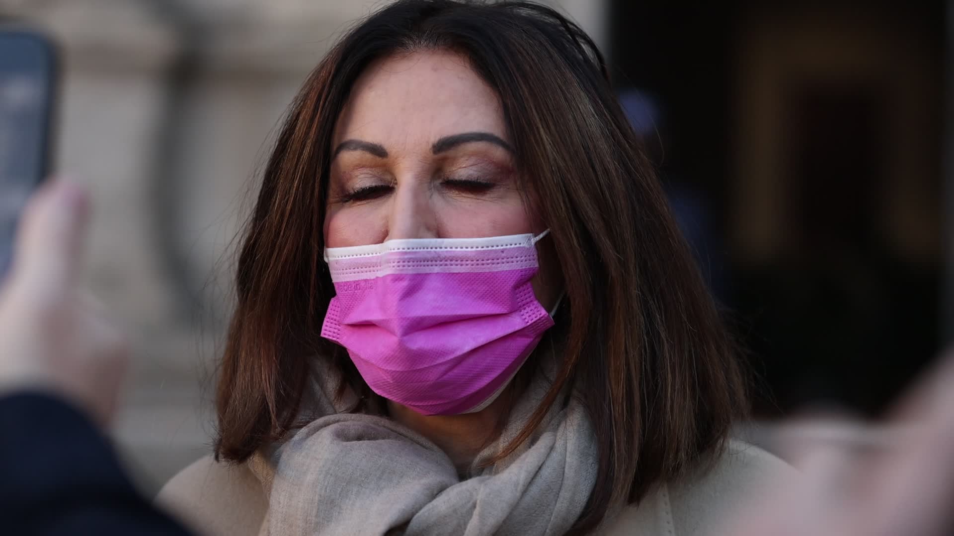 Flash mob by Fratelli D'Italia against the violence of New Year's Eve in Milan
