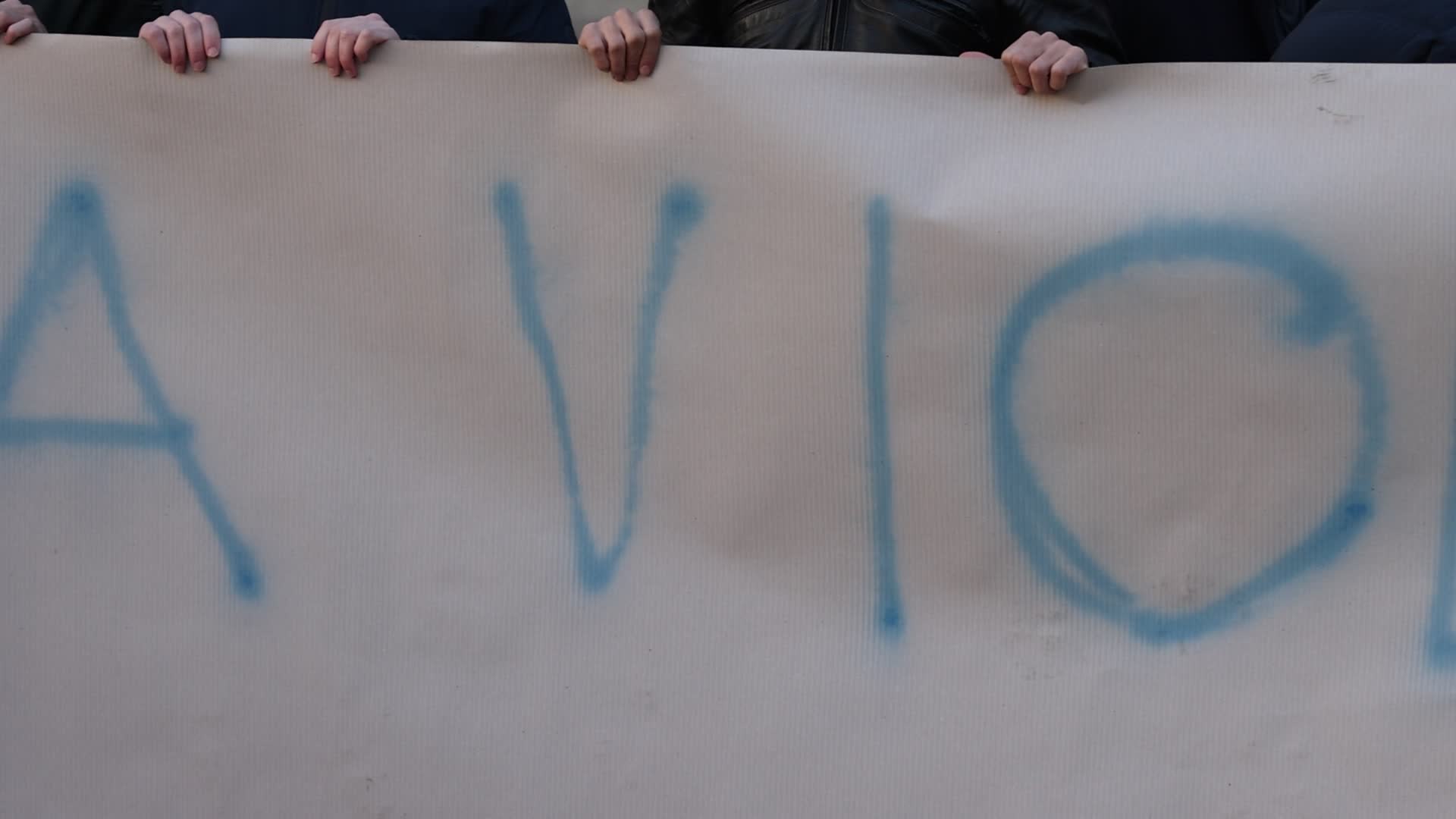 Flash mob by Fratelli D'Italia against the violence of New Year's Eve in Milan