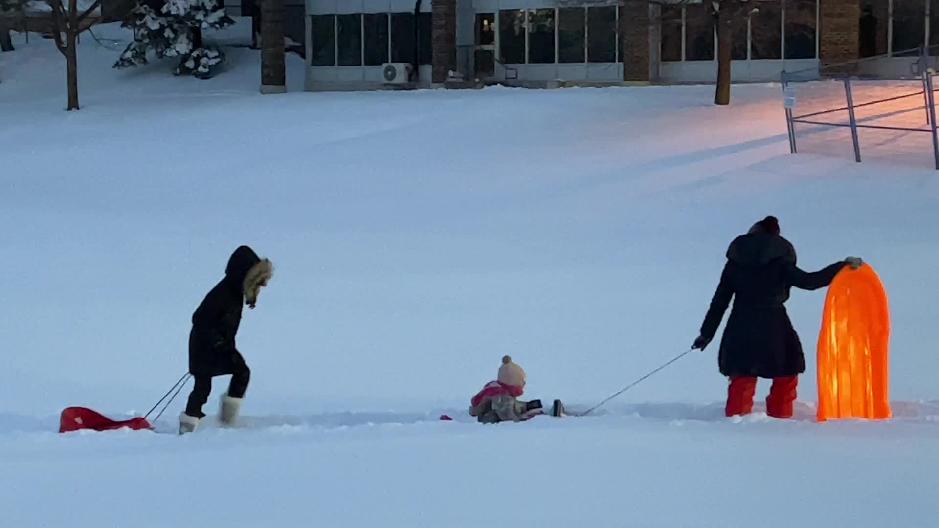 Aftermath of massive winter snowstorm in Toronto