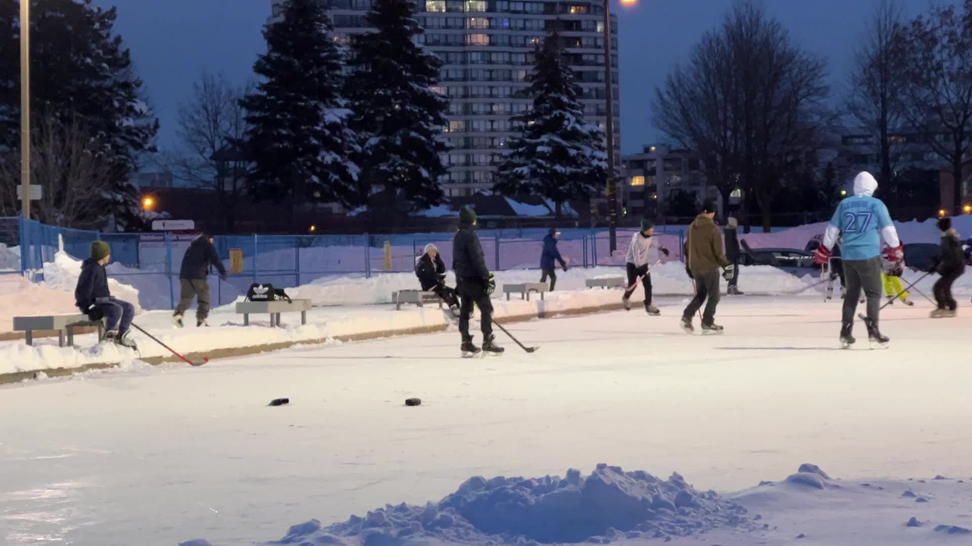 Aftermath of massive winter snowstorm in Toronto