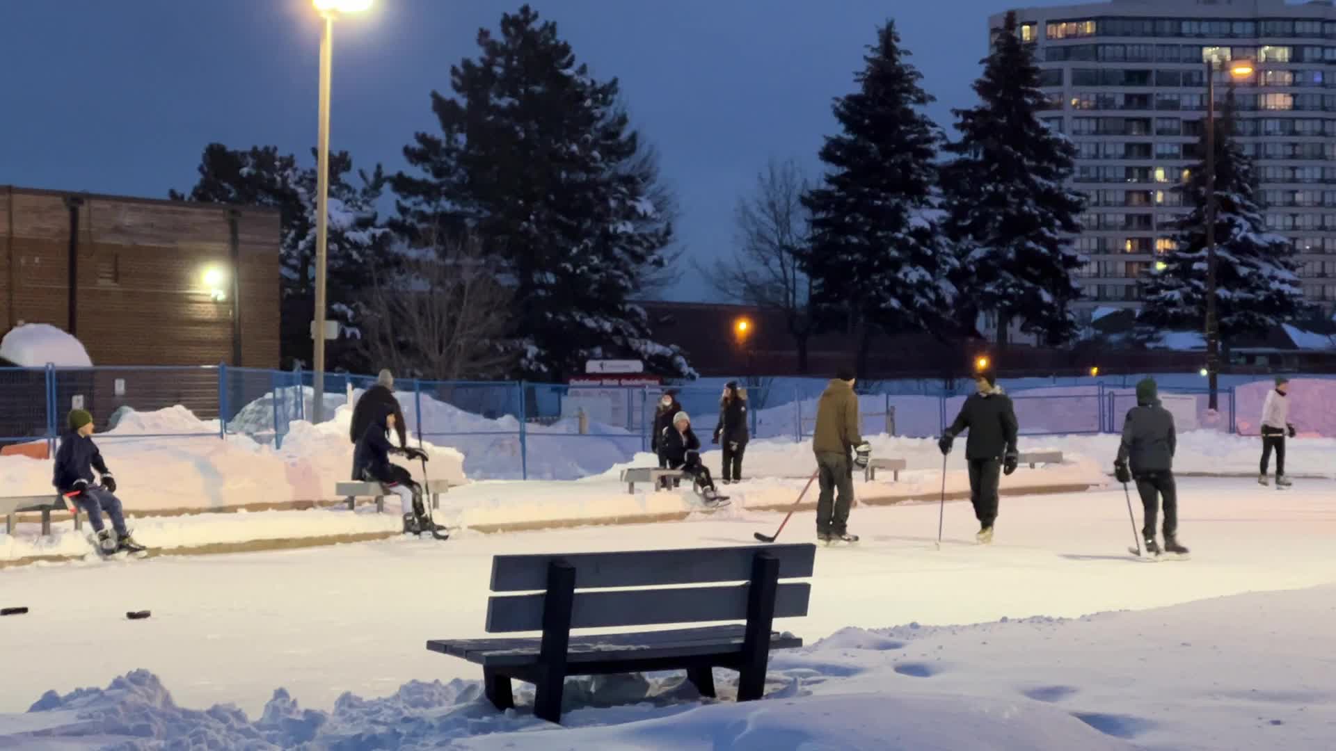 Aftermath of massive winter snowstorm in Toronto