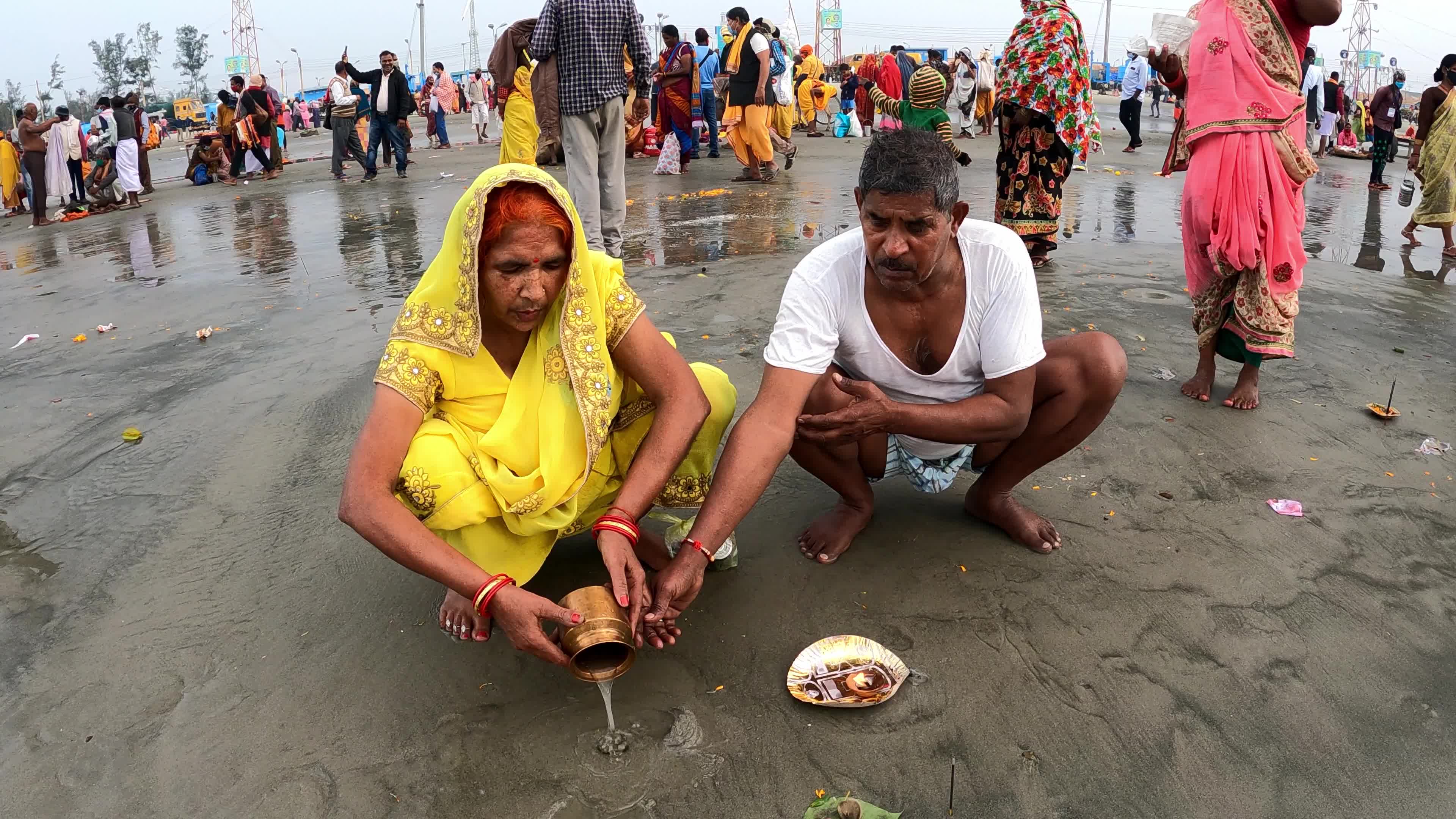 Gangasagar Mela in Kolkata, India