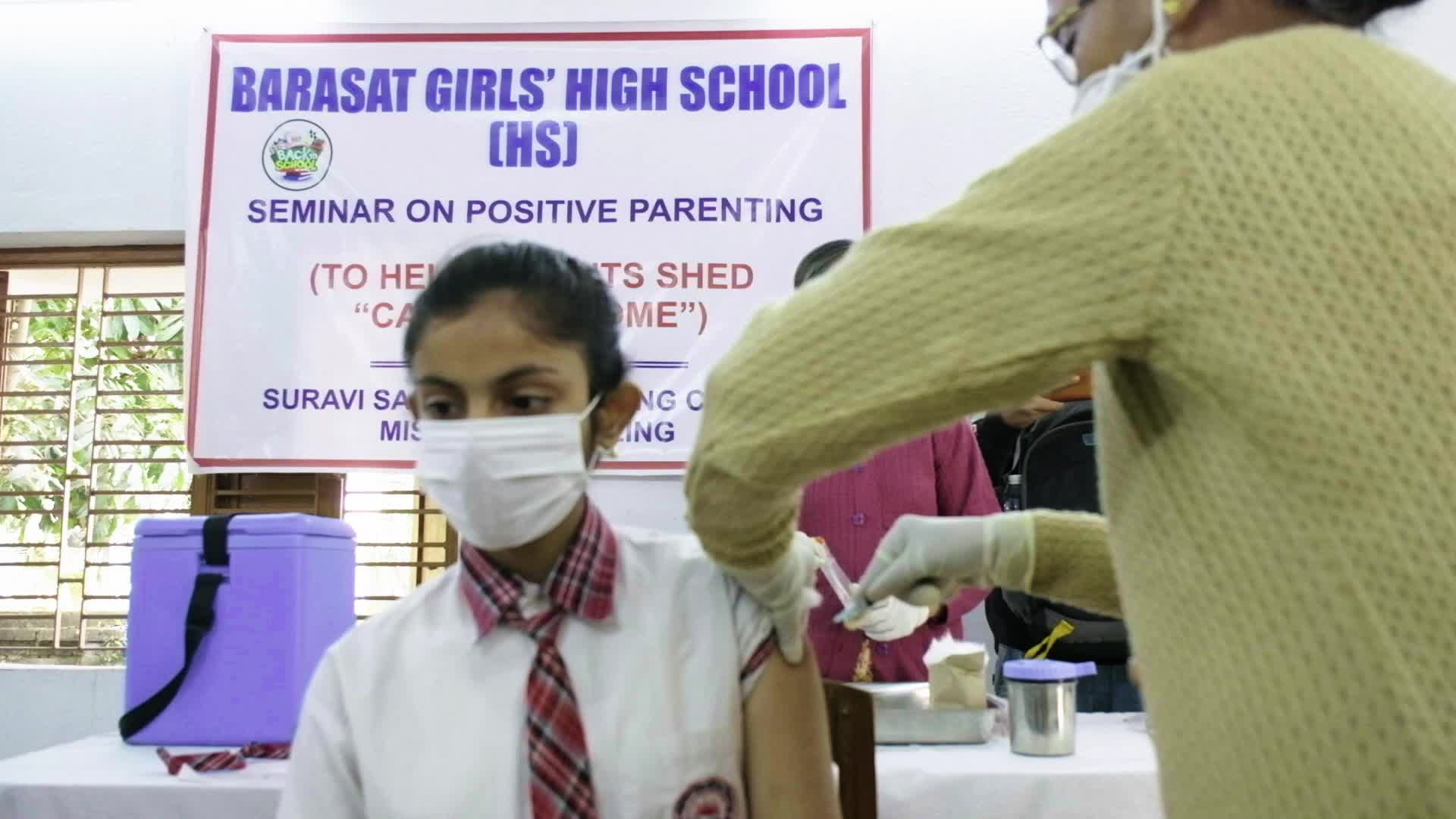 COVID-19 vaccination drive for the people of age group 15-18 years in Kolkata