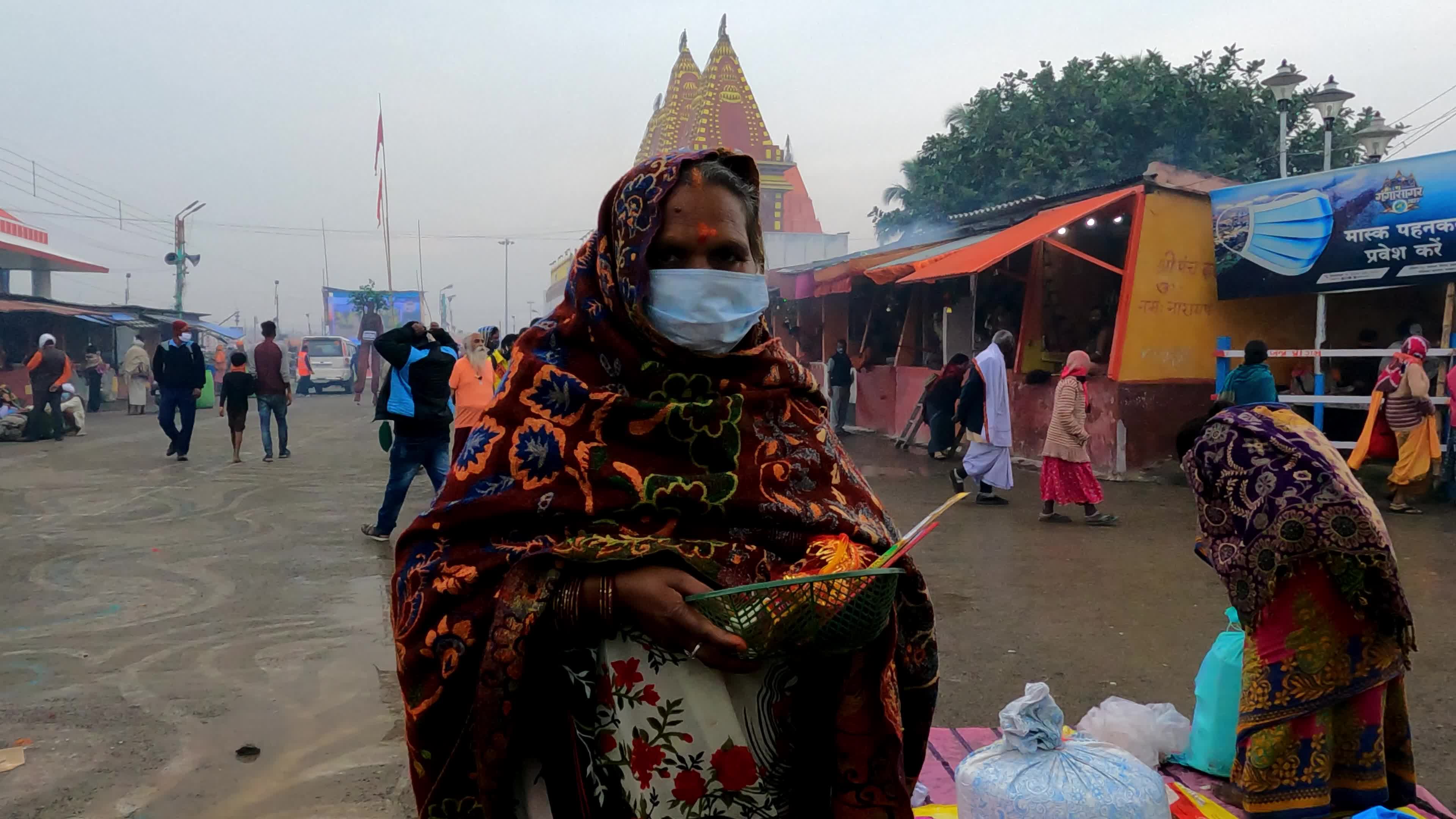 COVID-19 Swab  Test During the Gangasagar Mela Festival In India
