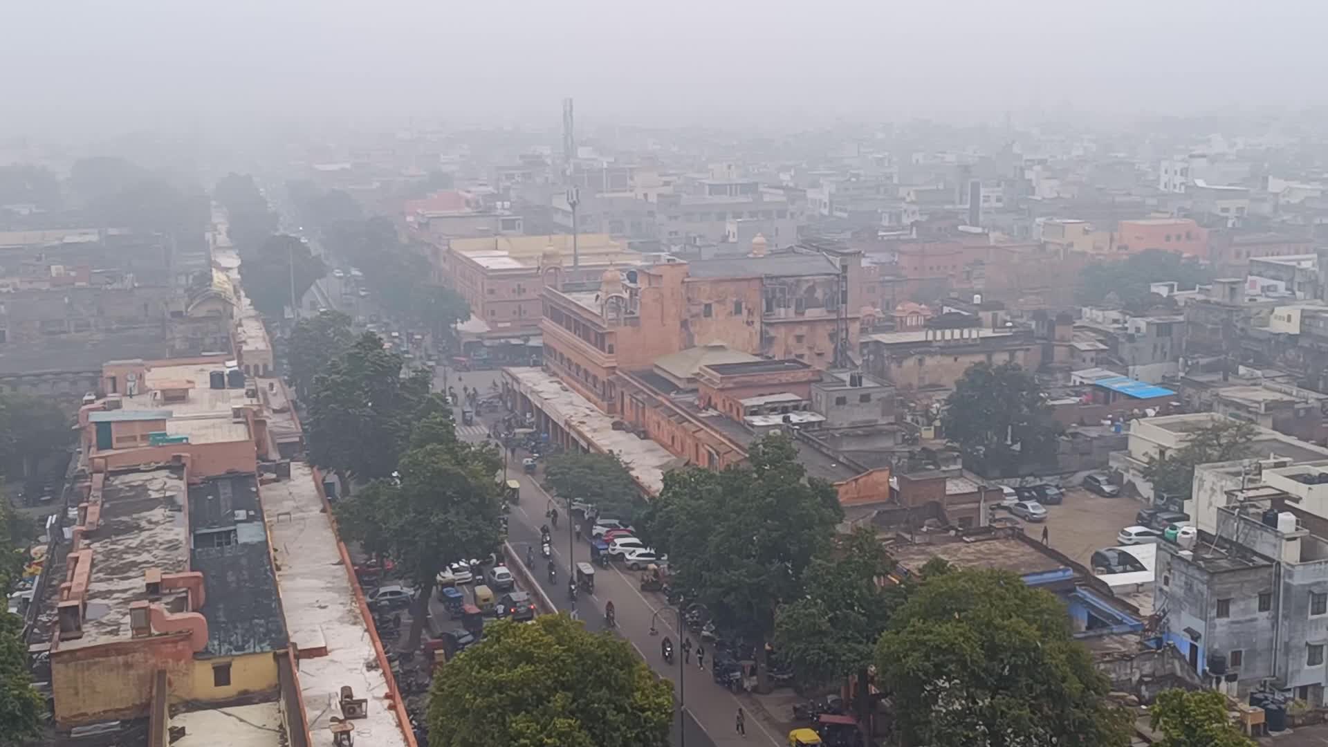 Fog in Jaipur, India
