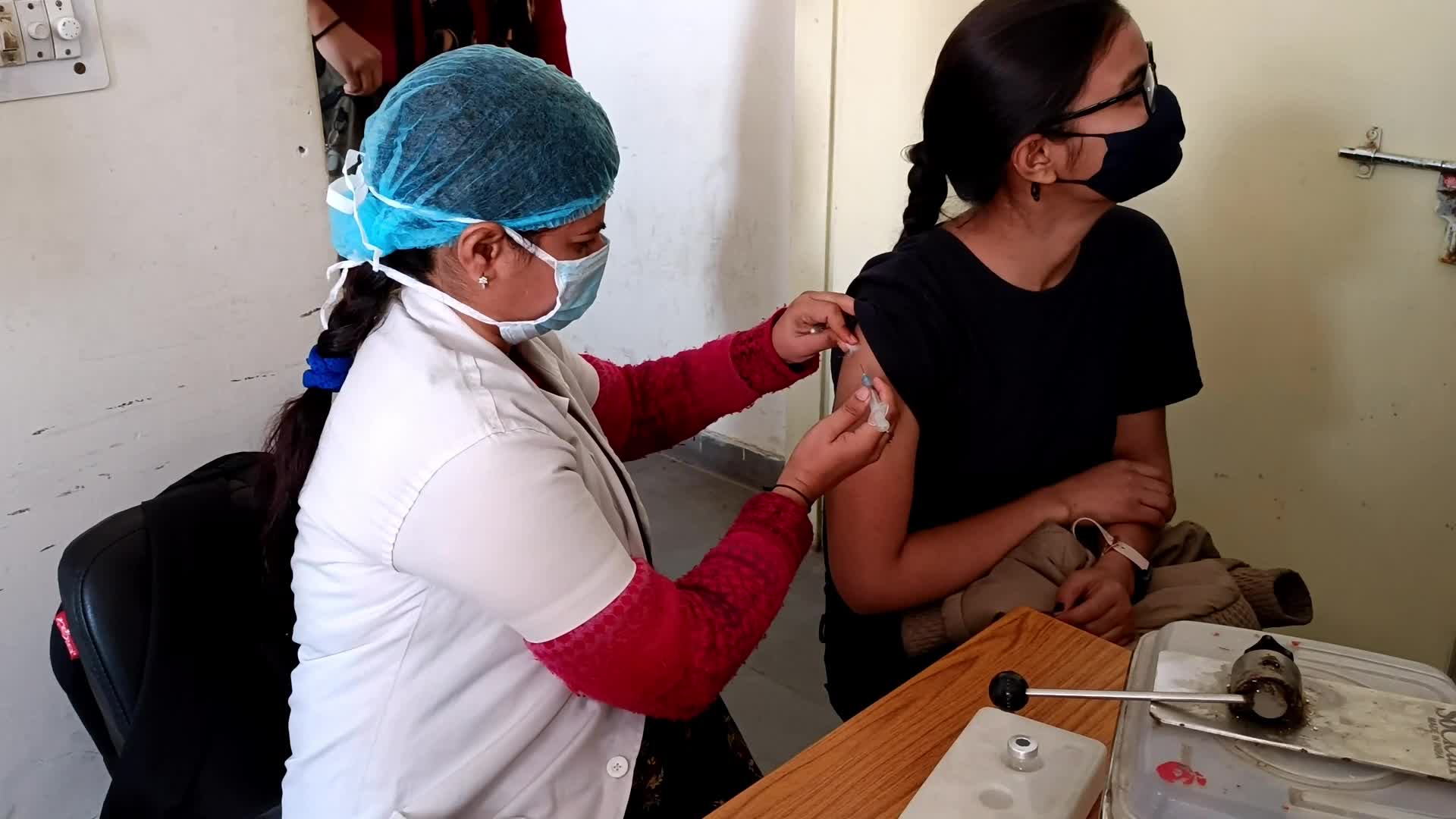 Covid Vaccination Drive For 15-18 Age Group in Jaipur