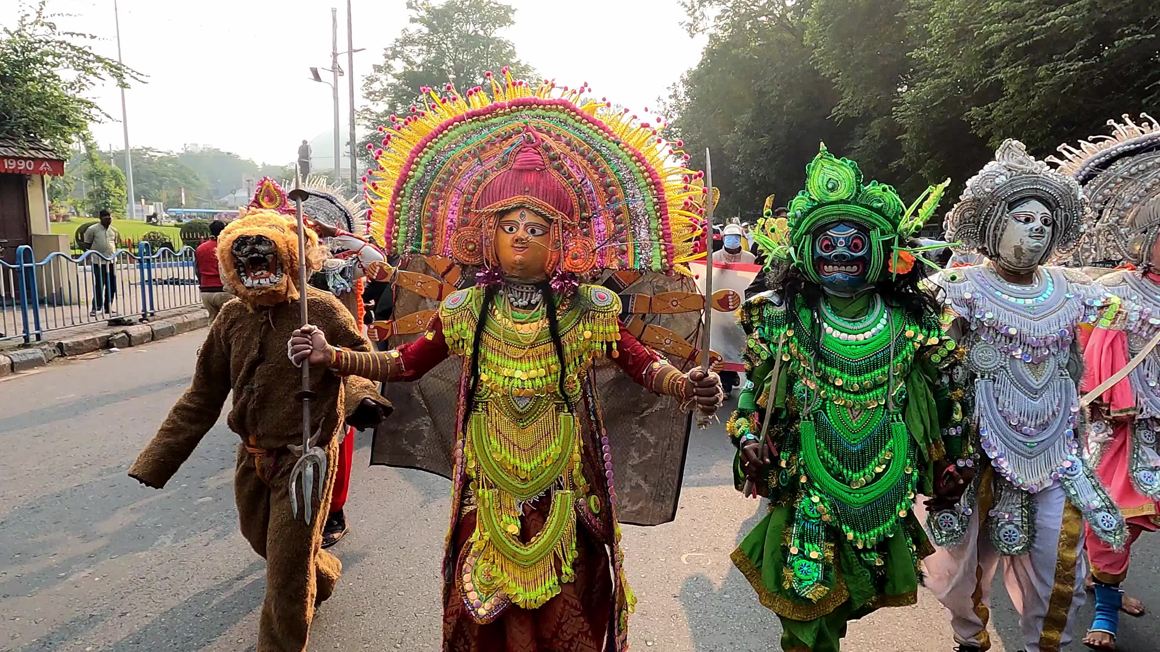 UNESCO Durga Puja Rally In Kolkata