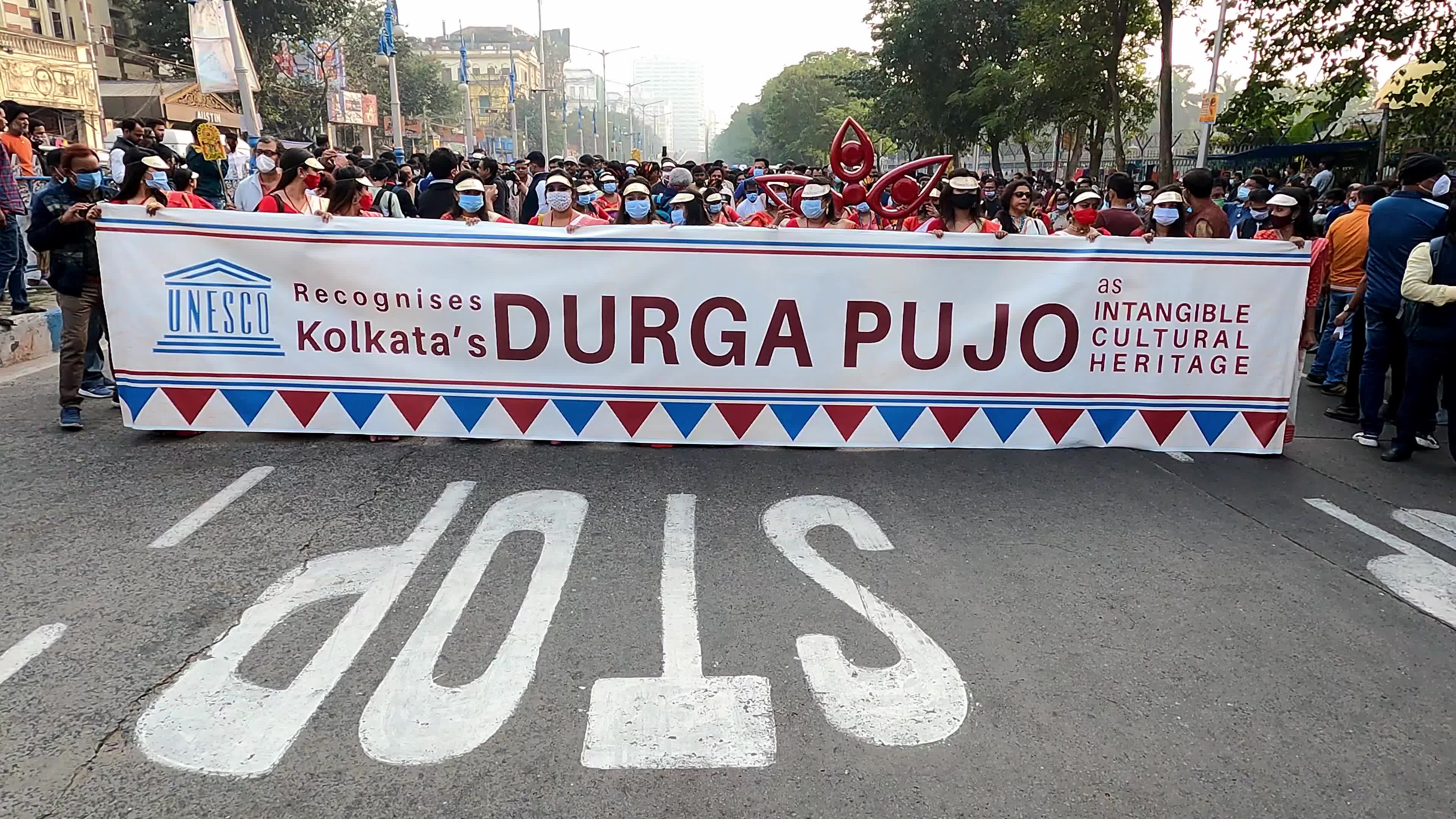 UNESCO Durga Puja Rally In Kolkata